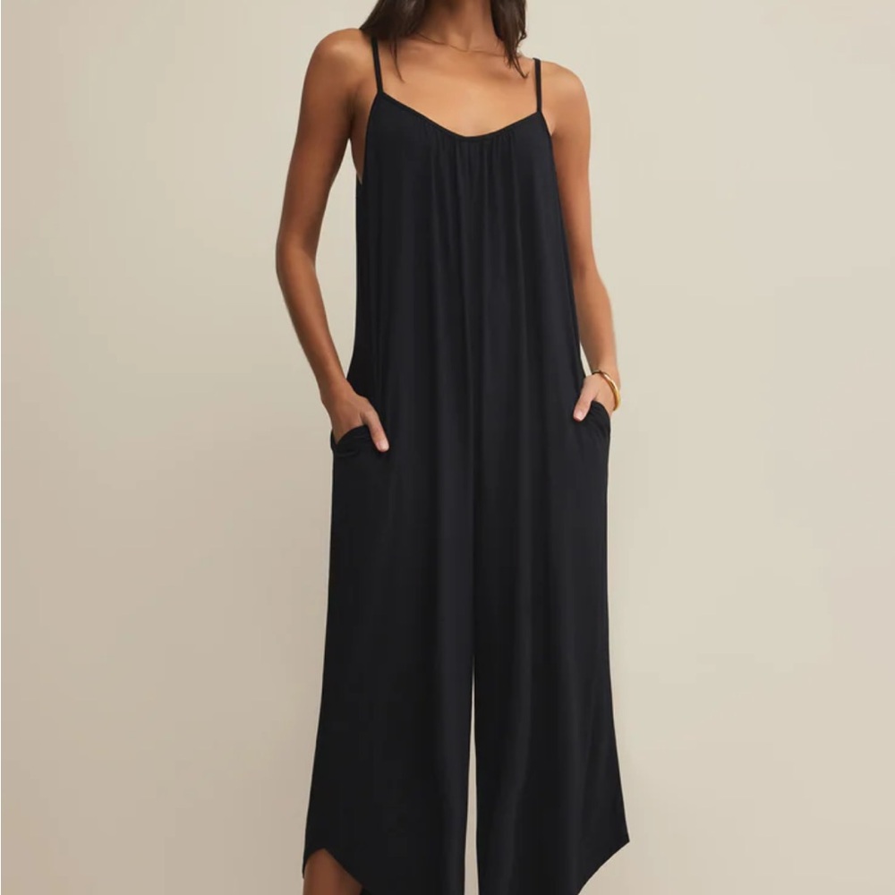 Z Supply Black Sleeveless Jumpsuit